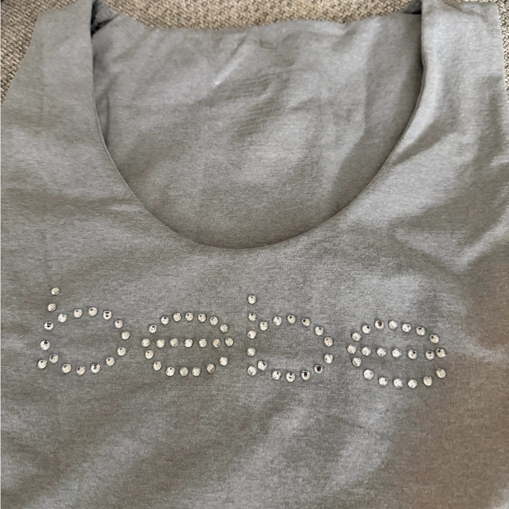 Bebe Rhinestone Logo Tank Top - Picture 3 of 7